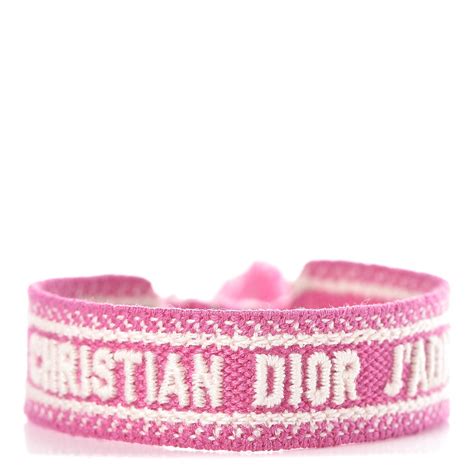 dior bracelet coton|Dior pink bracelet.